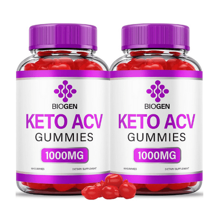 (2 Pack) Biogen Keto ACV Gummies Apple Cider Vinegar for Weight Loss (120 Gummies)