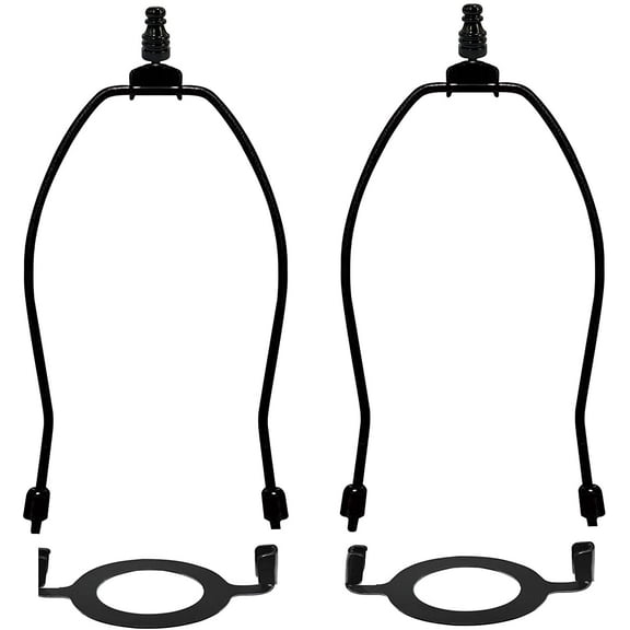 2 Pack Black Adjustable Lamp Shade Harp Stand Multi-Size Table Lamp Floor Lamp Accessories