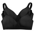 thumbnail image 1 of Bali Comfort Revolution Wirefree Bra (Pack of 2) 2 Black, 1 of 1