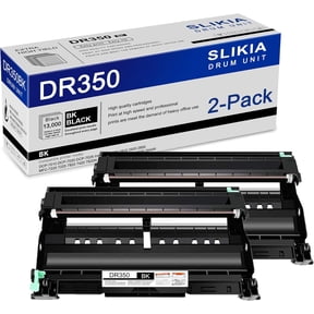2-Pack Black DR350 Drum Unit: Compatible DR350 DR-350 Replacement for Brother DCP-7010 7020 7025 IntelliFax 2820 2910 2920 2850 MFC-7220 7225 7820 7420 7820N HL-2040 2040N 2070N 2030 2040R Printer