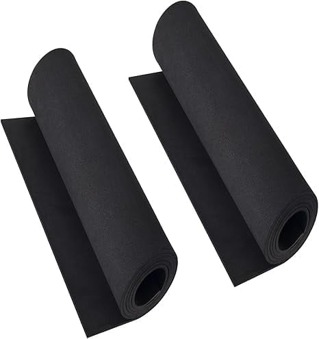 2-Pack Black Eva Foam Cosplay Sheets roll, Premium eva Craft Foam 2mm Thick, 13.5" x 49", High Density 86kg/m3 for Cosplay Costume, Crafts, DIY Projects