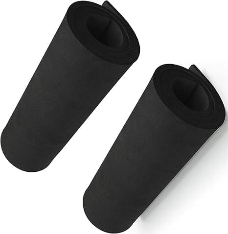 2-Pack Black Eva Foam Cosplay Sheets roll, Premium eva Craft Foam 6mm Thick, 13.9" x 59", High Density 86kg/m3 for Cosplay Costume, Crafts, DIY Projects