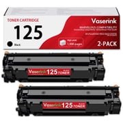 2 Pack, Black High Yield 125 Toner Cartridge Replacement for Canon ImageCLASS MF3010 Printer Ink