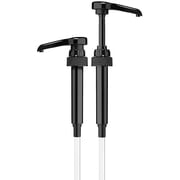 2-Pack Black Little Squirt Syrup Pumps for Coffee Syrup Bottles, Fits 750ml 25.4oz Torani, Skinny, DaVinci Bottles, Coffee Syrup Dispenser for Coffee Bar
