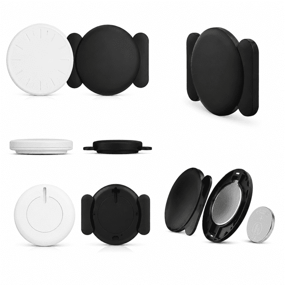 2-Pack Black Portable Mini GPS Tracker / Bluetooth Item Finder (for Android & Apple Devices) | Real-Time Tracking | Magnetic Stealth Tracker | No Monthly Fees | Compatible with "Find My"