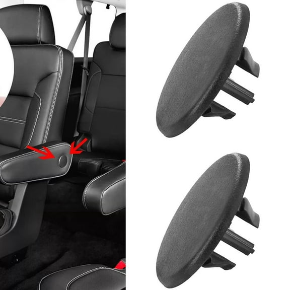 2 Pack Black Rear Seat Bolt Cap for Chevrolet Vehicles 2015-2020