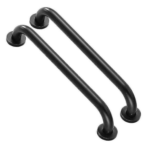 2 Pack Black Shower Grab Bar Anti Slip Grip,bath Grab Bar Balance Bar,wall Mount Handrail Support A