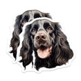 (2 Pack) Black Spaniel Dog Magnets - Cocker Spaniel Art - Dog Lover ...
