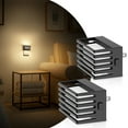 thumbnail image 1 of 2 Pack Black Warm White 3000K Dimmable Night Light 3-Level, 1 of 7