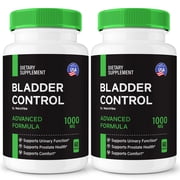 2 Pack Bladder Control Capsules - BladderControl Prostate Support Formula with Natural Blend for Urinary Flow, Comfort & Balance | Easy-to-Swallow Daily Pills for Over-All Wellness 120 Capsules