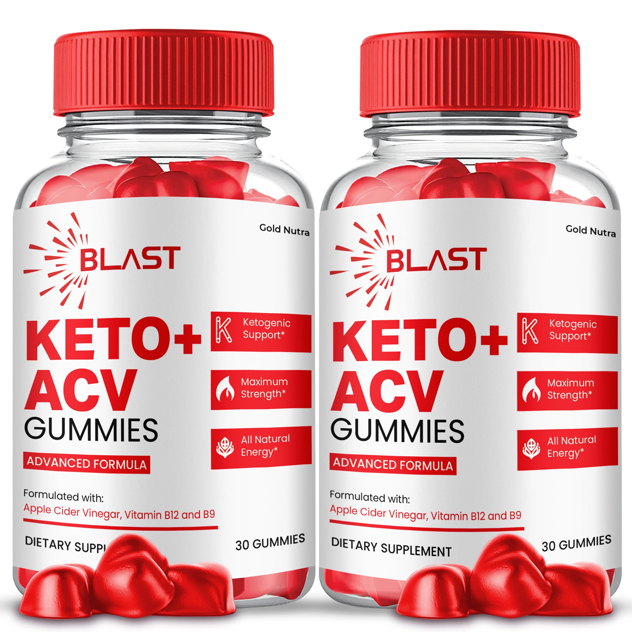 (2 Pack) Blast Keto ACV Gummies, Blast Keto + ACV Gummies Supplement Ketogenic, Premium Formula, All Natural Ingredients, 2 Month Supply