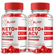 (2 Pack) Blast Keto ACV Gummies, Blast Keto + ACV Gummies Supplement Ketogenic, Premium Formula, All Natural Ingredients, 2 Month Supply