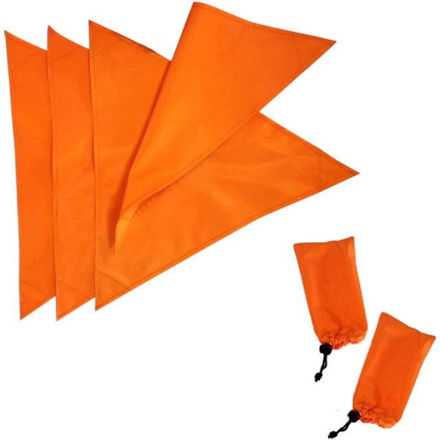 2 Pack Blaze Orange Safety Blind Panels 15 3/4 inch per