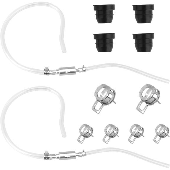 2 Pack   Bleeder Hose Kit with -Way Check Valve,  &  Fluid Bleeding Tube Tool for Clutch and  System (Includes Metal Clips)