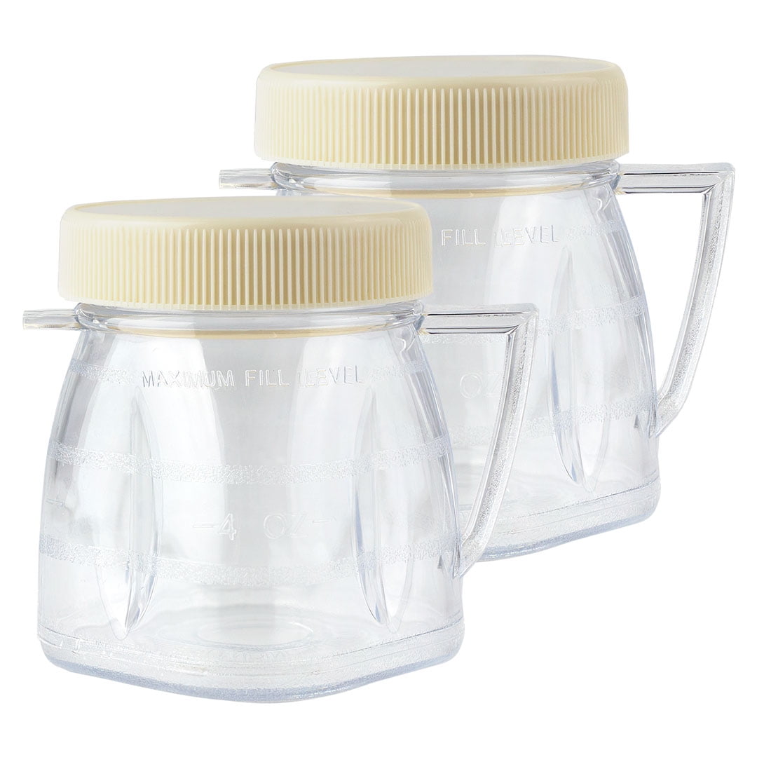 Oster blender bottom fits perfectly on mason jars. I sometimes