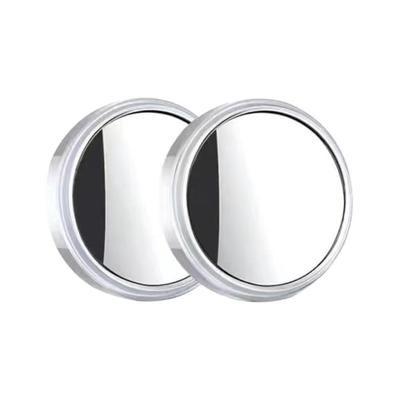 2 Pack Blind Spot Mirror, 2 Inch Round 360 Angle Adjustable HD Glass Convex Rear View Mirrors with Frame Accessories for Car SUV Trucks Motorcycles