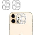 thumbnail image 1 of [2 Pack] Bling Crystal Camera Lens Protector Compatible with iPhone 12 Pro Max, Glitter DiamondCamera Cover 3D Bling Diamond Lens Cover (Silver), 1 of 5
