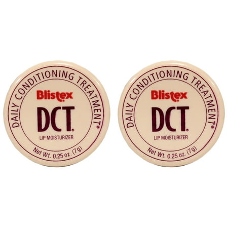 2 Pack Blistex DCT Daily Conditioning Treatment Lip Balm .25 Oz Each