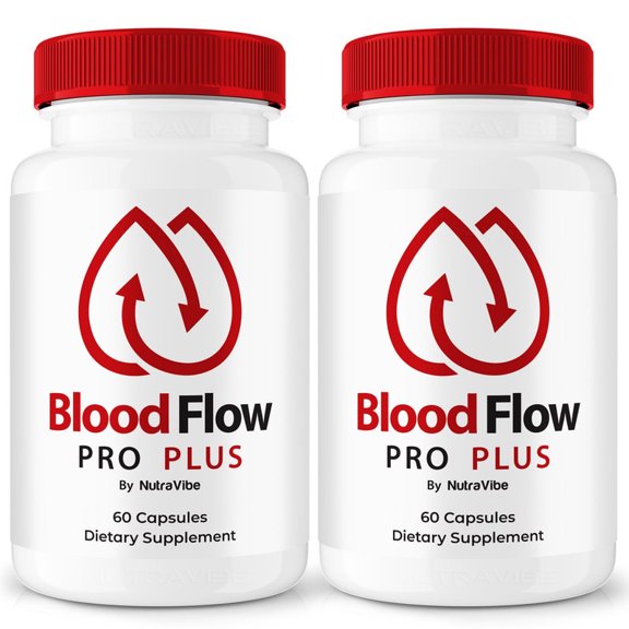 (2 Pack) Blood Flow Pro Plus Capsules - Official BloodFlow Pro Plus Pills to Maintain Overall Health, All Natural Blood Formula For Healthy and Stable Levels, Blood Flow Pro + Review (120 Capsules)