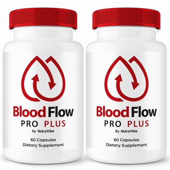 (2 Pack) Blood Flow Pro Plus Capsules - Official BloodFlow Pro Plus Pills to Maintain Overall Health, All Natural Blood Formula For Healthy and Stable Levels, Blood Flow Pro + Review (120 Capsules)