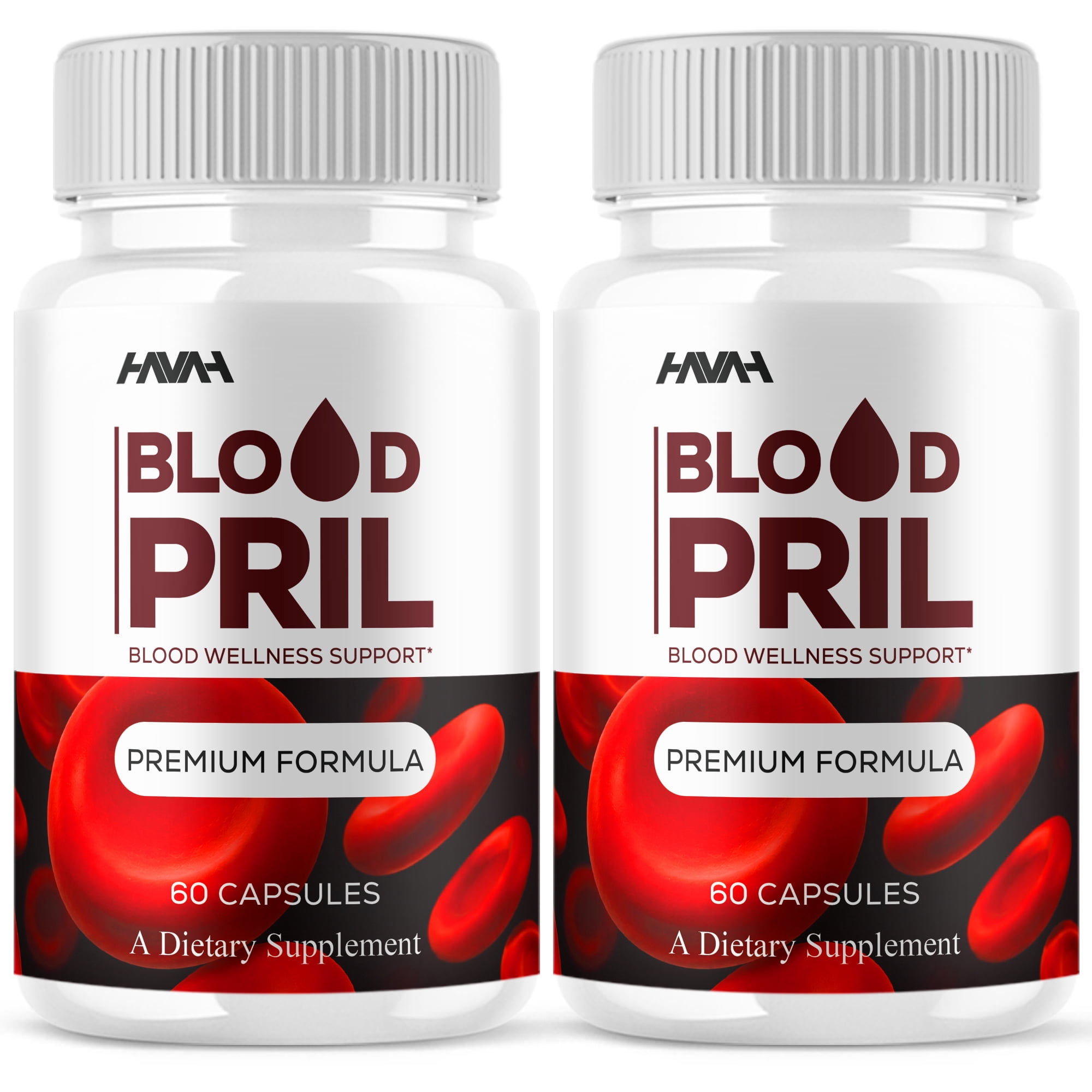 (2 Pack) Blood Pril Blood Wellness Pills, BloodPril Premium Support (120 Capsules)