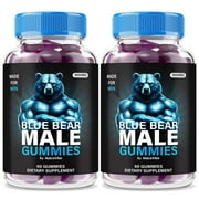 2 Pack Blue Bear Gummies   Official BlueBear Formula with Clean Ingredients for Steady Energy, Support Active Performance & Daily Routine | Easy-to-Chew Gummys 120 Gummies