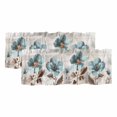 thumbnail image 1 of 2 Pack Blue Broccoli Valance for Window Farmhouse Rustic Floral Retro Victorian Style Kitchen Valance Rod Pocket Short Curtain Topper Decorative Window Treatment for Living Room Bedroom 60"x18", 1 of 8