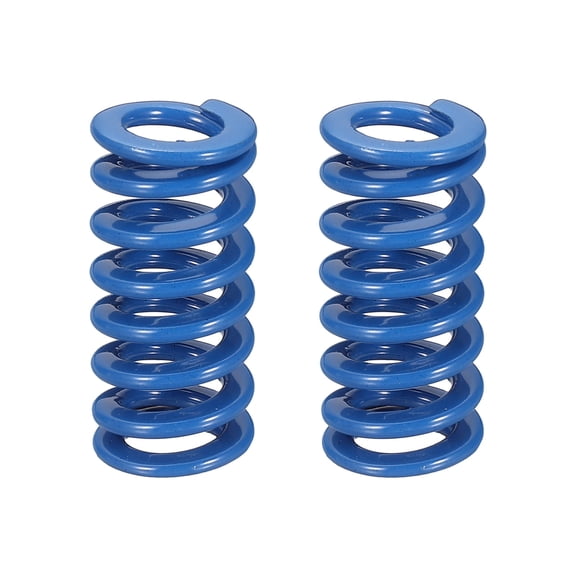 2 Pack Blue Compression Springs, 1/2" OD, 1" Length, Light Load 3D Printer Compression Mould Die Springs for Mechanical Equipment Printer Accessories (0.052"x0.092" Coil Wire)