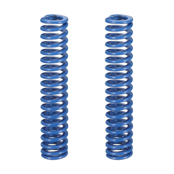 2 Pack Blue Compression Springs, 1/2" OD, 2-1/2" Length, Light Load 3D Printer Compression Mould Die Springs for Mechanical Equipment Printer Accessories (0.052"x0.092" Coil Wire)