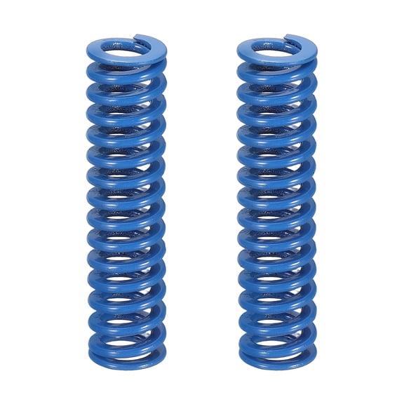 2 Pack Blue Compression Springs, 1/2" OD, 2" Length, Light Load 3D Printer Compression Mould Die Springs for Mechanical Equipment Printer Accessories (0.052"x0.092" Coil Wire)