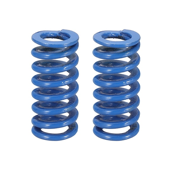 2 Pack Blue Compression Springs, 5/8" OD, 1-3/8" Length, Light Load 3D Printer Compression Mould Die Springs for Mechanical Equipment Printer Accessories (0.069"x0.126" Coil Wire)