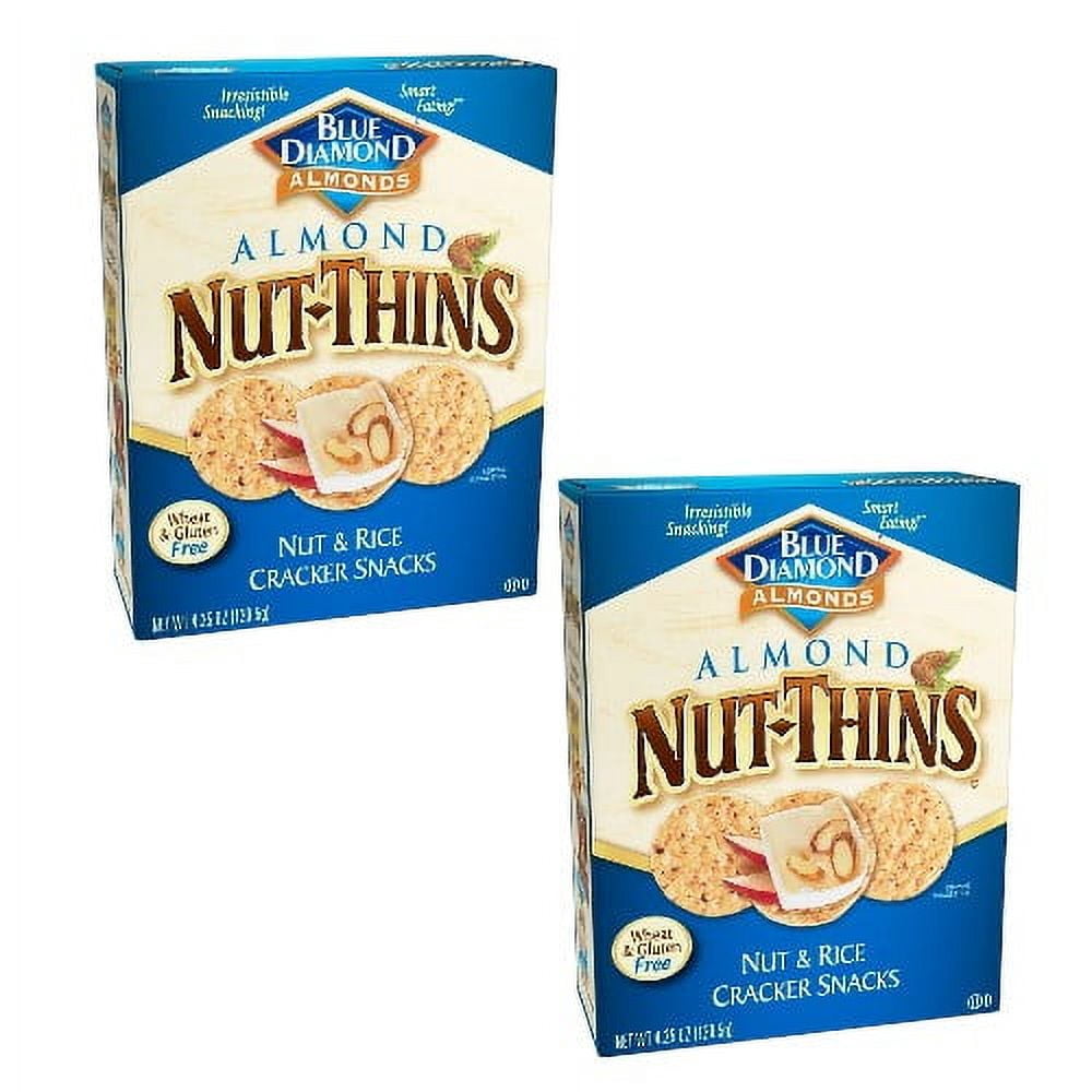 ( 2 Pack ) Blue Diamond Almonds Nut-Thins Nut & Rice Cracker Snacks ...