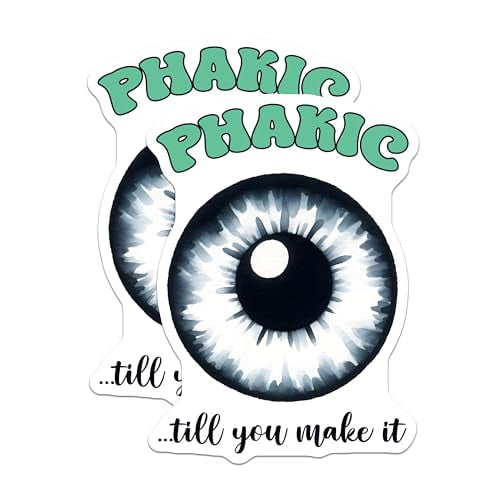 (2 Pack) Blue Eye Magnets - Fun Eye Quotes Decor - 5" On Longest Side - for Cars, Fridges, Toolboxes - Made in USA - MAG8074