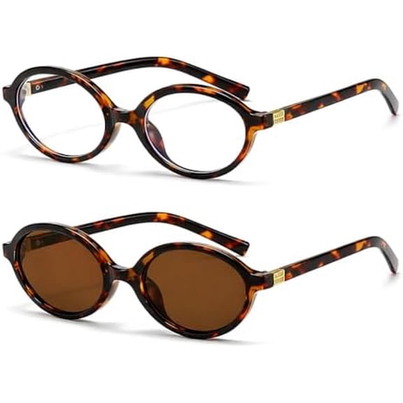 2 Pack Blue Light Blocking Glasses Women Men Round Frame Computer Laptop Gaming Office