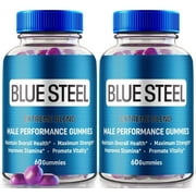 2 Pack Blue Steel Gummies, Daily Nutrition to Boost Confidence and Overall Health, All Natural Supplement to Support Maximum Performance, Extra Strength Gummy s, BlueSteel Reviews 120 Gummies