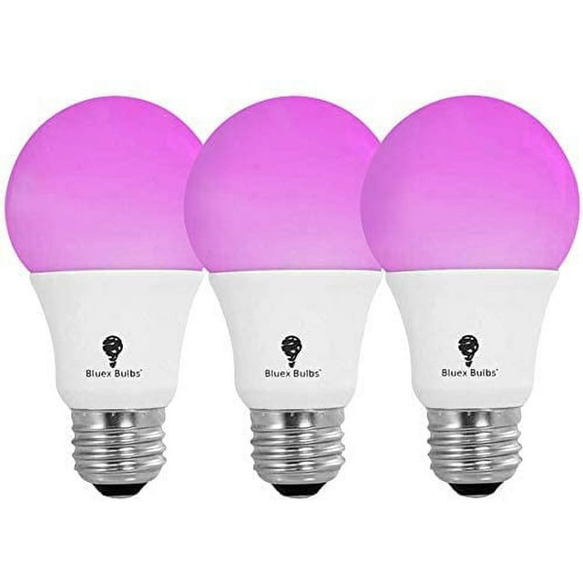 2 Pack BlueX 75W LED Grow Light Bulb A19 Bulb - Full Spectrum Grow Lamp ...