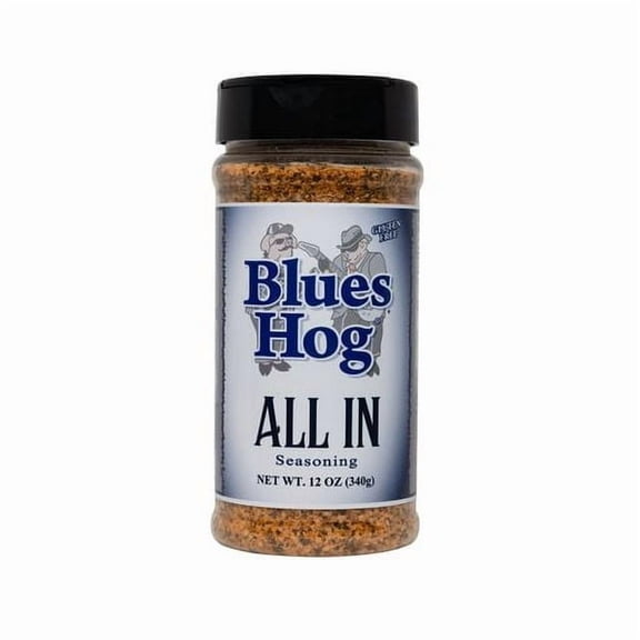 (2 Pack) Blues Hog All In BBQ Seasoning, Gourmet All Purpose Rub, All-Natural, Gluten-Free, 12 oz
