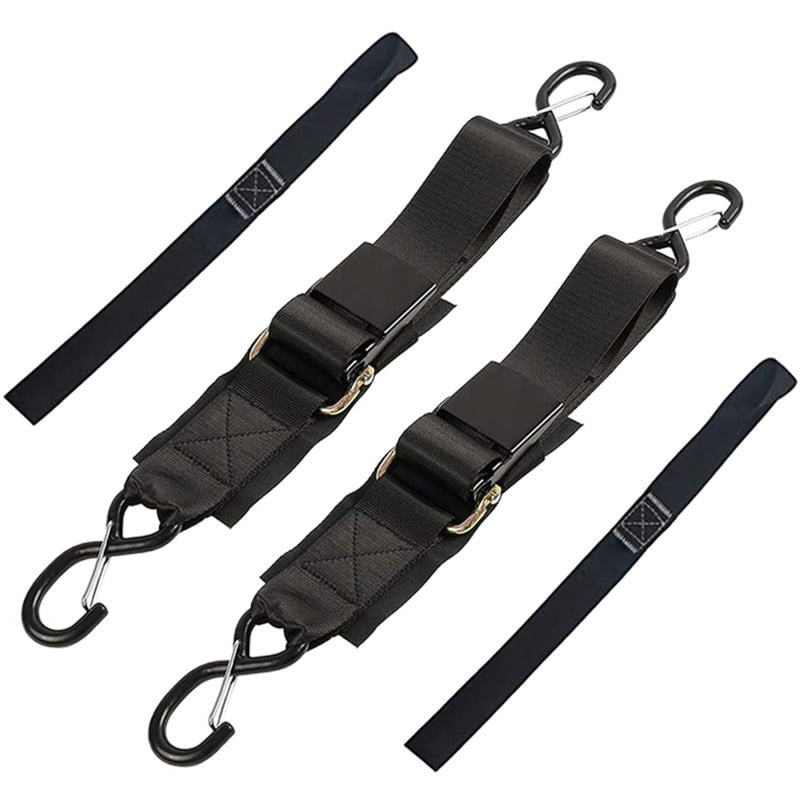 2Pack Boat Trailer Transom TieDown Straps,2in x 4Ft Adjustable