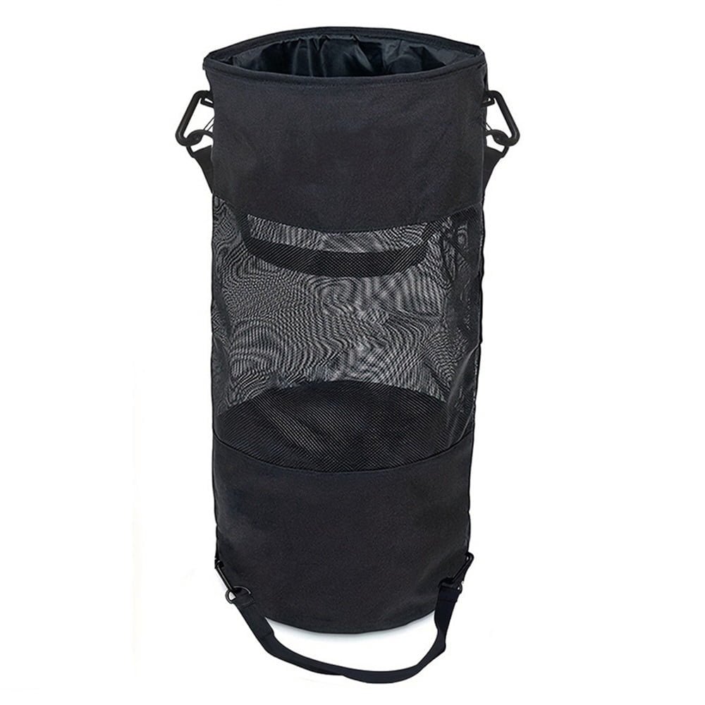 2 Pack Boat Trash Bag, Portable Trash Mesh Bags, Boats Trash Can Boat Garbage Container Boat Accessories for Boat Kayak Camper Fishing Cabin Storage Men Women Adult（black）