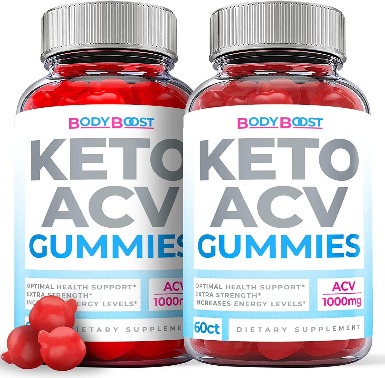 (2 Pack) Body Boost Keto ACV Gummies - Supplement for Weight Loss ...