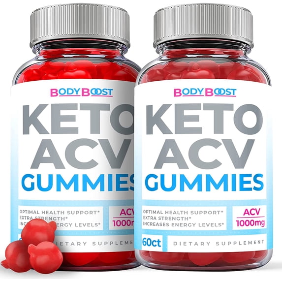 (2 Pack) Body Boost Keto ACV Gummies - Supplement for Weight Loss - Energy & Focus Boosting Dietary Supplements for Weight Management & Metabolism - Fat Burn - 120 Gummies