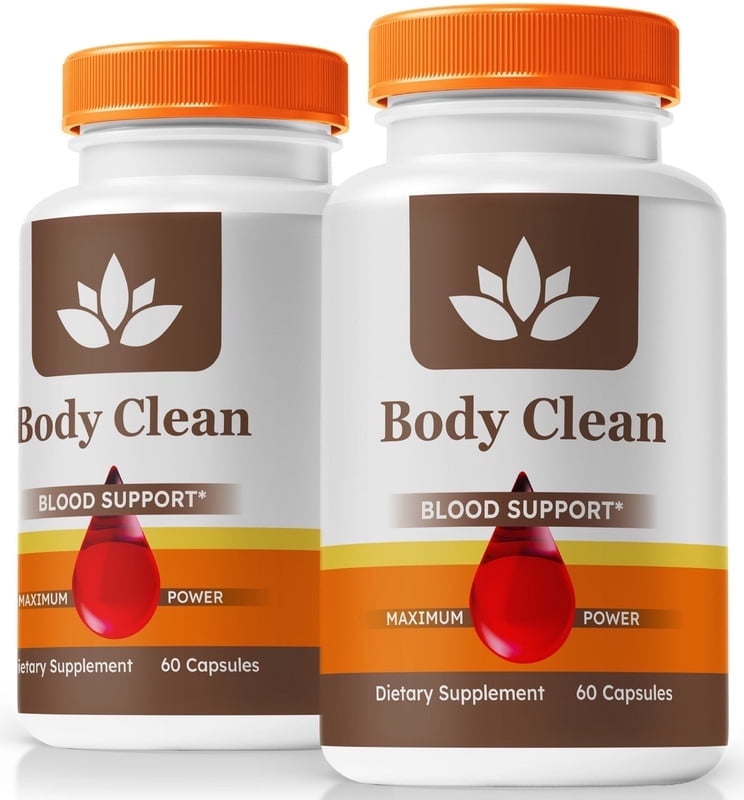 (2 Pack) Body Clean Blood Support Capsules - Official BodyClean Pills ...