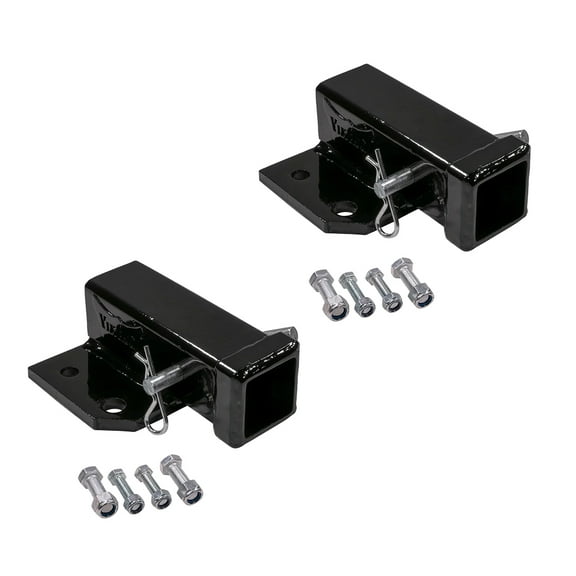 2 Pack Bolt-On Receiver Hitch for 2" Transformer Tractor Hitch, Black Powder Coated Steel Gooseneck 3-Point Hitch, Towing Capacity 2500 lbs