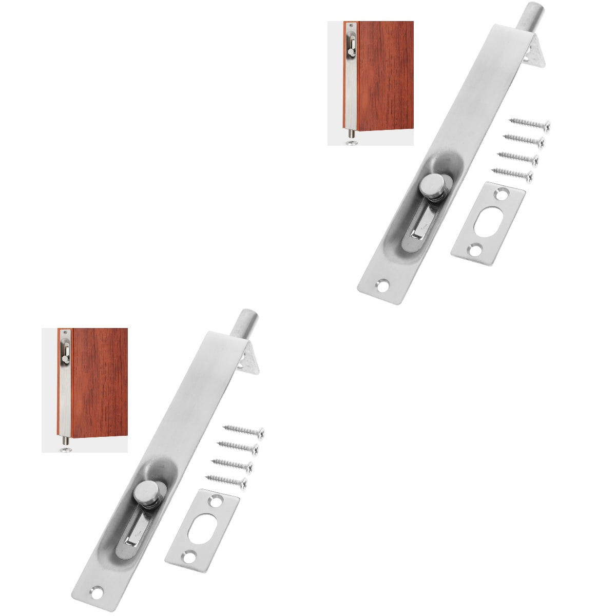 2 Pack Bolts Safety Door Lock Sliding Door Security Double Door Latches ...