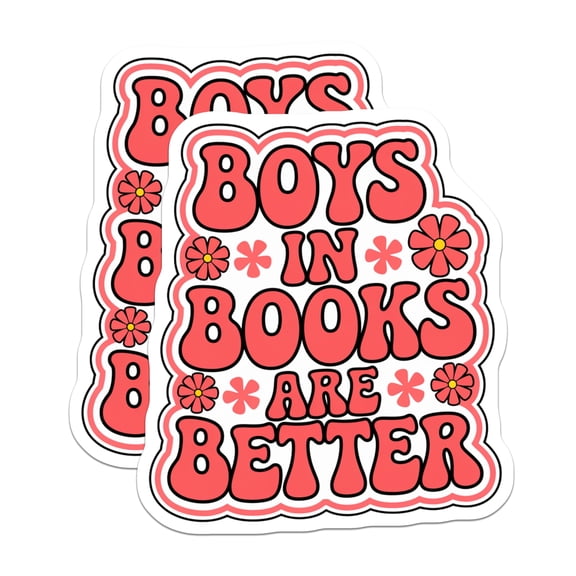 (2 Pack) Book Lover Magnets - Retro Bookish Decor - Reader Aesthetic Accessories - 5 Inches On Longest Side - Thick Durable Magnet - Made in USA - MAG26340