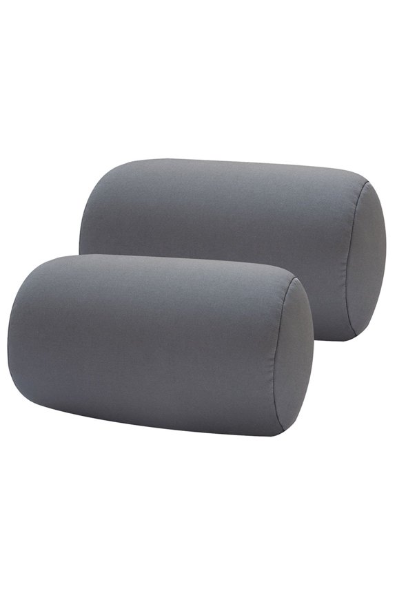 2 Pack Bookishbunny Micro Bead Roll Bed Chair Car Cushion Neck Head Soft Support Back Pillow