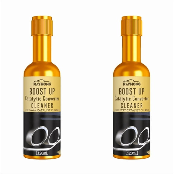 2 Pack Boost Up Vehicle Engine Catalytic Converter Cleaner Three Way Catalyst Cleaner