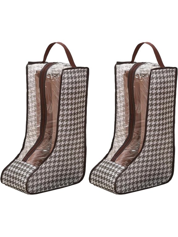 2 Pack Boot Storage Bag, Portable Dust Proof Boot Bags for Cowboy Boots