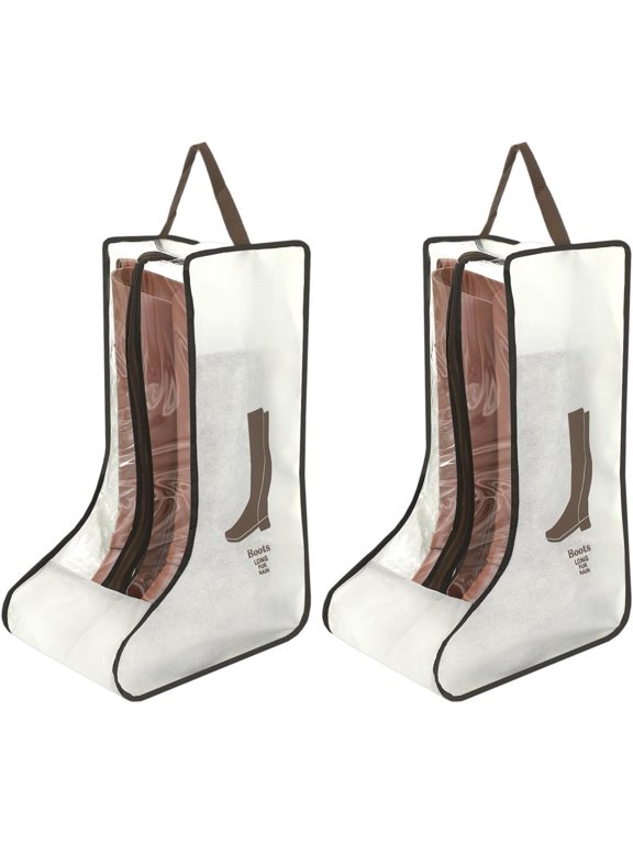 2 Pack Boot Storage Bag, Portable Dust Proof Boot Bags for Cowboy Boots