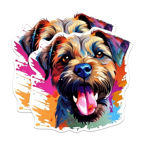 Border Terrier Oval Car Magnet - Euro Style Bumper Sticker, Small Or Large, All-Weather Vinyl - View #4